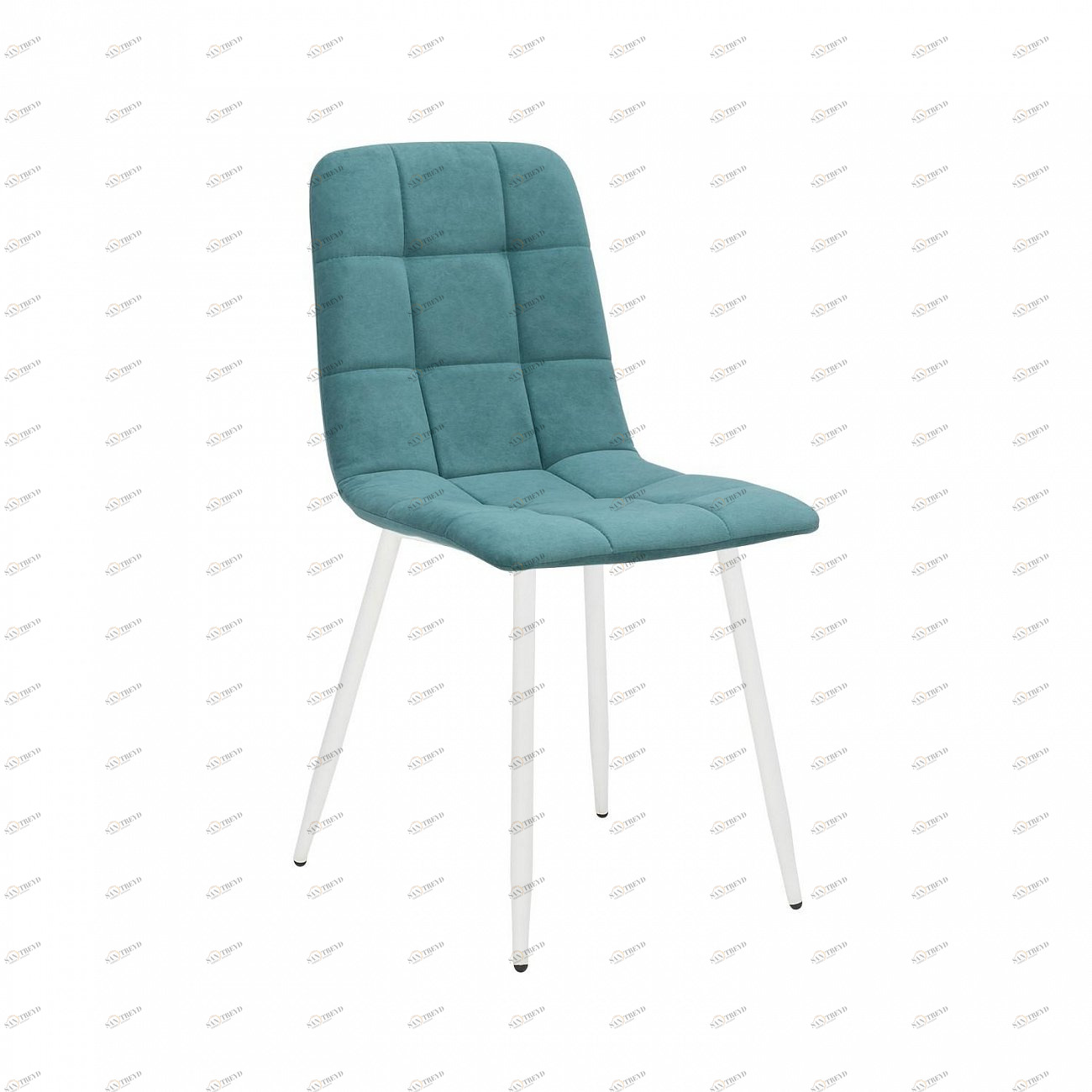Стул мягкий с металлическими ножками зеленый Leset "Скай" Ultra Mint IMPEX  00-3967271 Белый;зеленый 