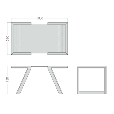 Журнальный столик стеклянный с каркасом береза 100 см "Фит" GRAUM  304078 Прозрачный;бежевый  - Вид №1