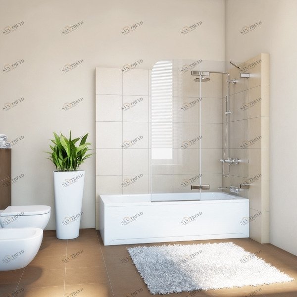 70X160GV862A Душевое ограждения на борт вынны GUTEWETTER Германия Trend