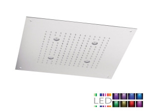 Светодиодная насадка для душа из нержавеющей стали с хромотерапией