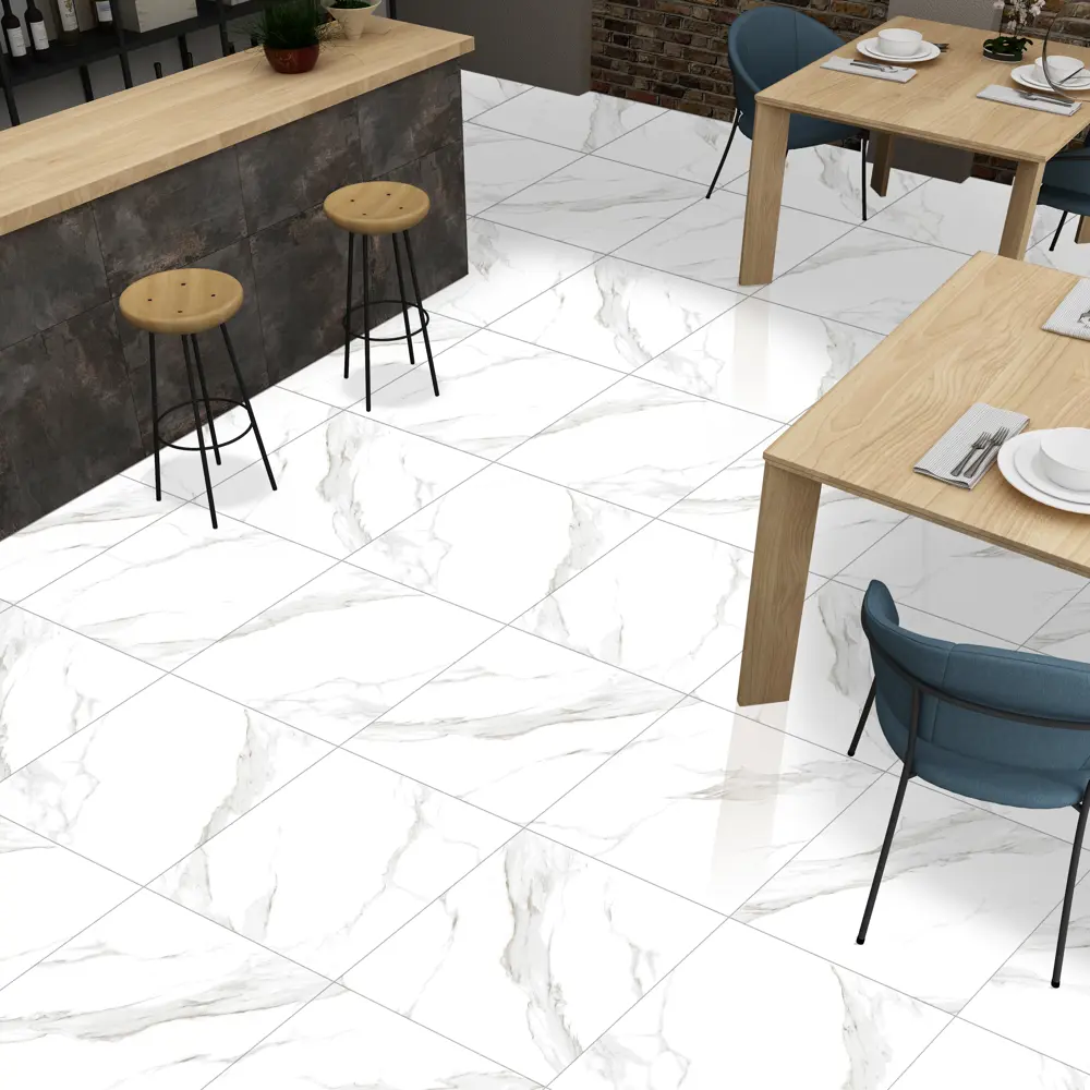 Керамогранит Satvario Calacata Pol 60x60x0.85 см 1.44 м² цвет белый Santreyd STLM-2064469 - Вид №3