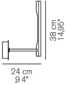 Oluce Настенный светодиодный светильник из металла с отраженным светом Ilo sun-id-1466177 - Вид №4