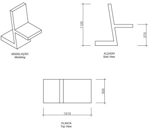 Бетонный стол для пикника со встроенными стульями