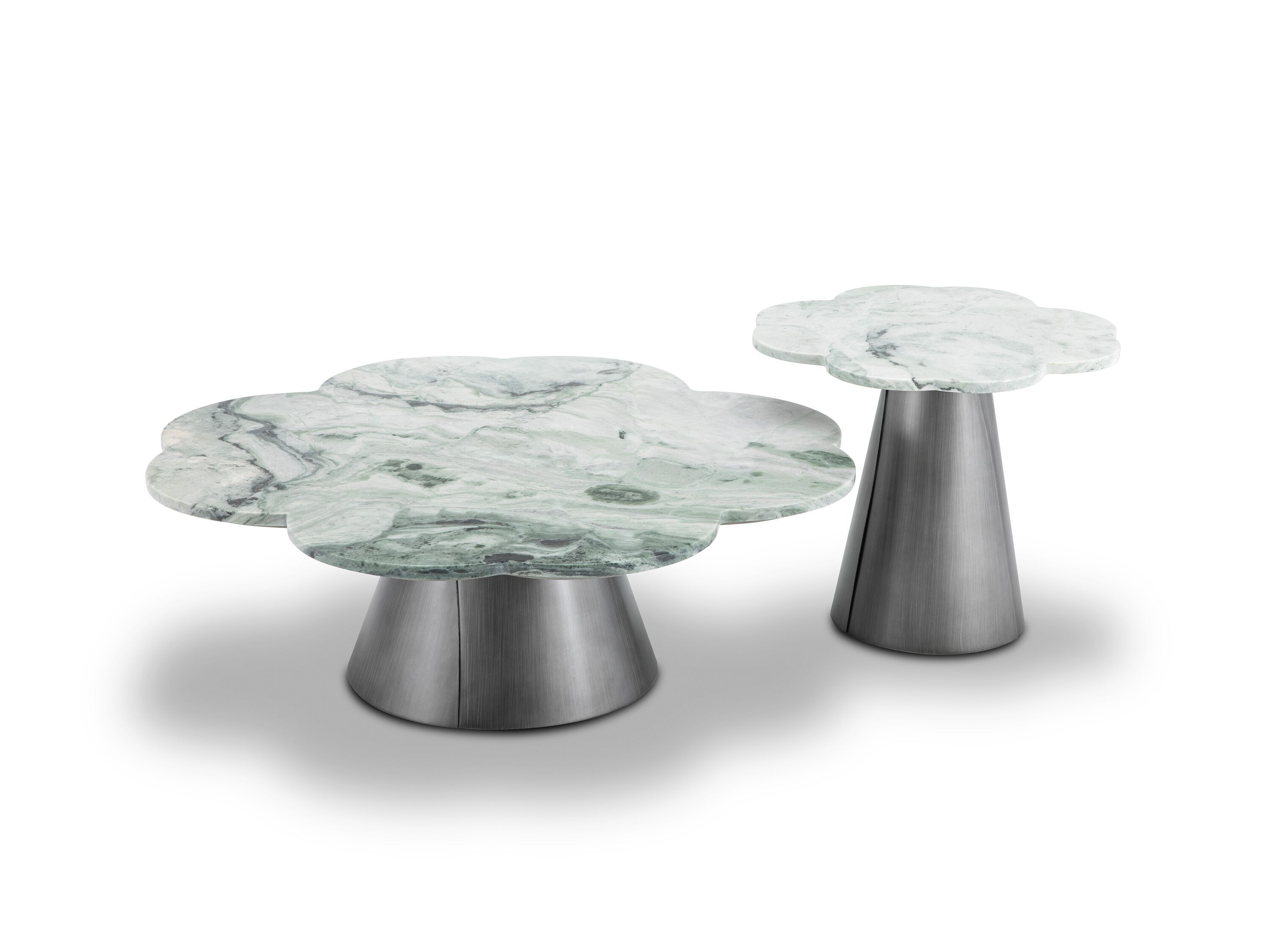 Журнальный столик из мрамора и нержавеющей стали с центральным основанием CAMPO DE' FIORI ASCT695B ARCH-00145795 - Вид №1
