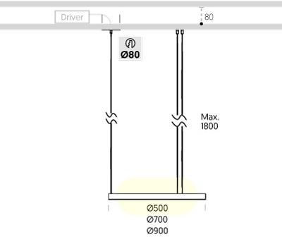 ONOK Lighting Светодиодная подвесная лампа Hoop sun-id-1453259 - Вид №1