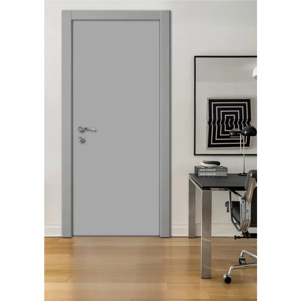 Kapelli Classic - межкомнатная дверь ПВХ серая 70x200 см 89893370 STLM-0080162 - Вид №6