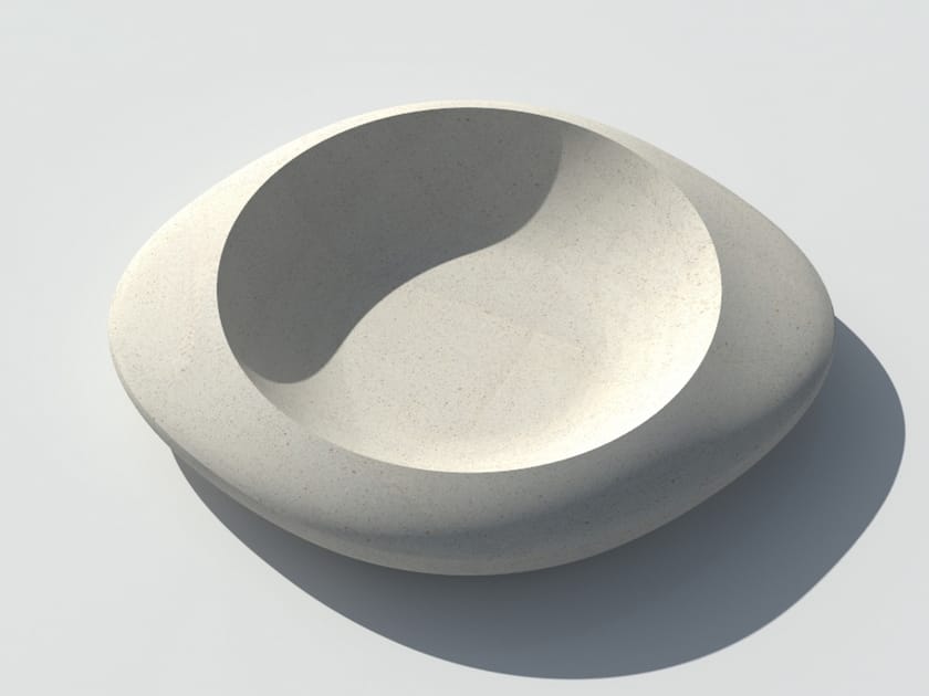 Реконструированный каменный круглый плантатор Viscio Urban Design Slender ARCH-00073874