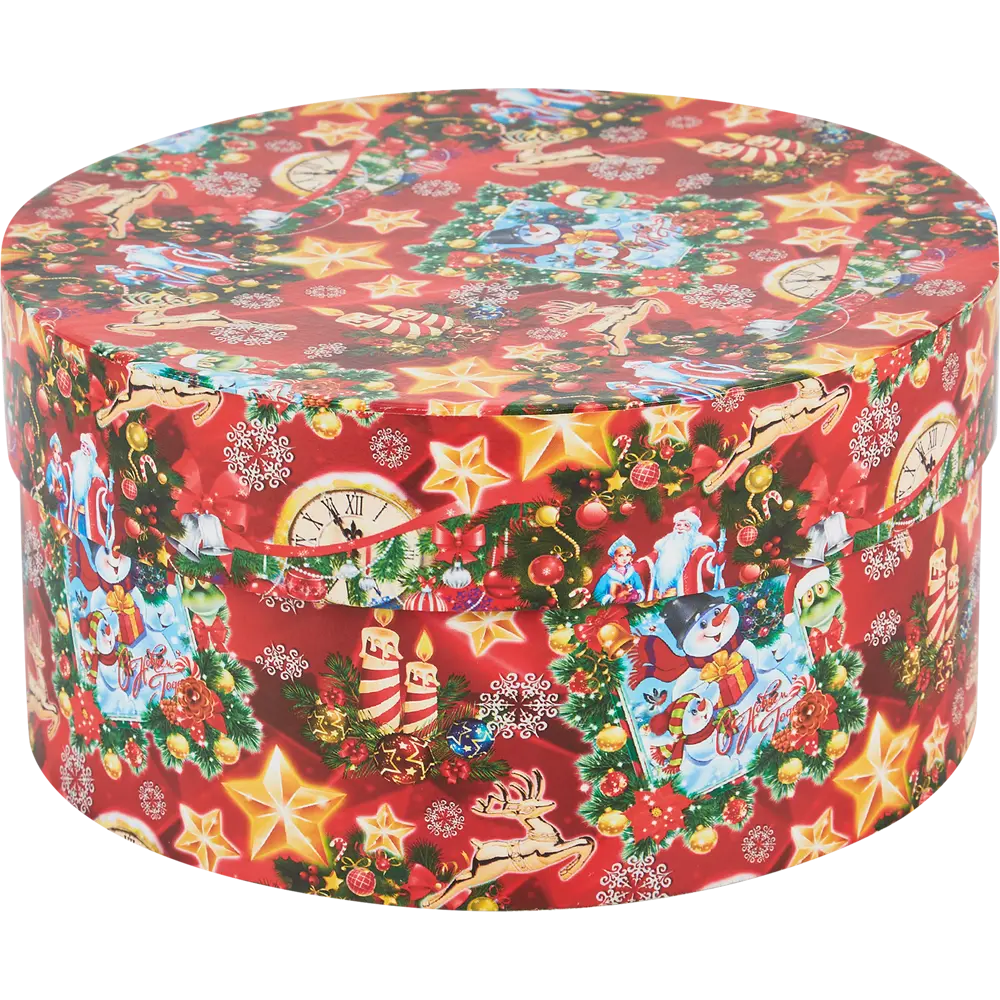 Коробка круглая «Mix» 19x10 см Симфония STLM-2000368 - Вид №3