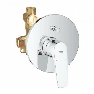 Смеситель для ванны GROHE BauFlow для скрытого монтажа, хром (29113000)