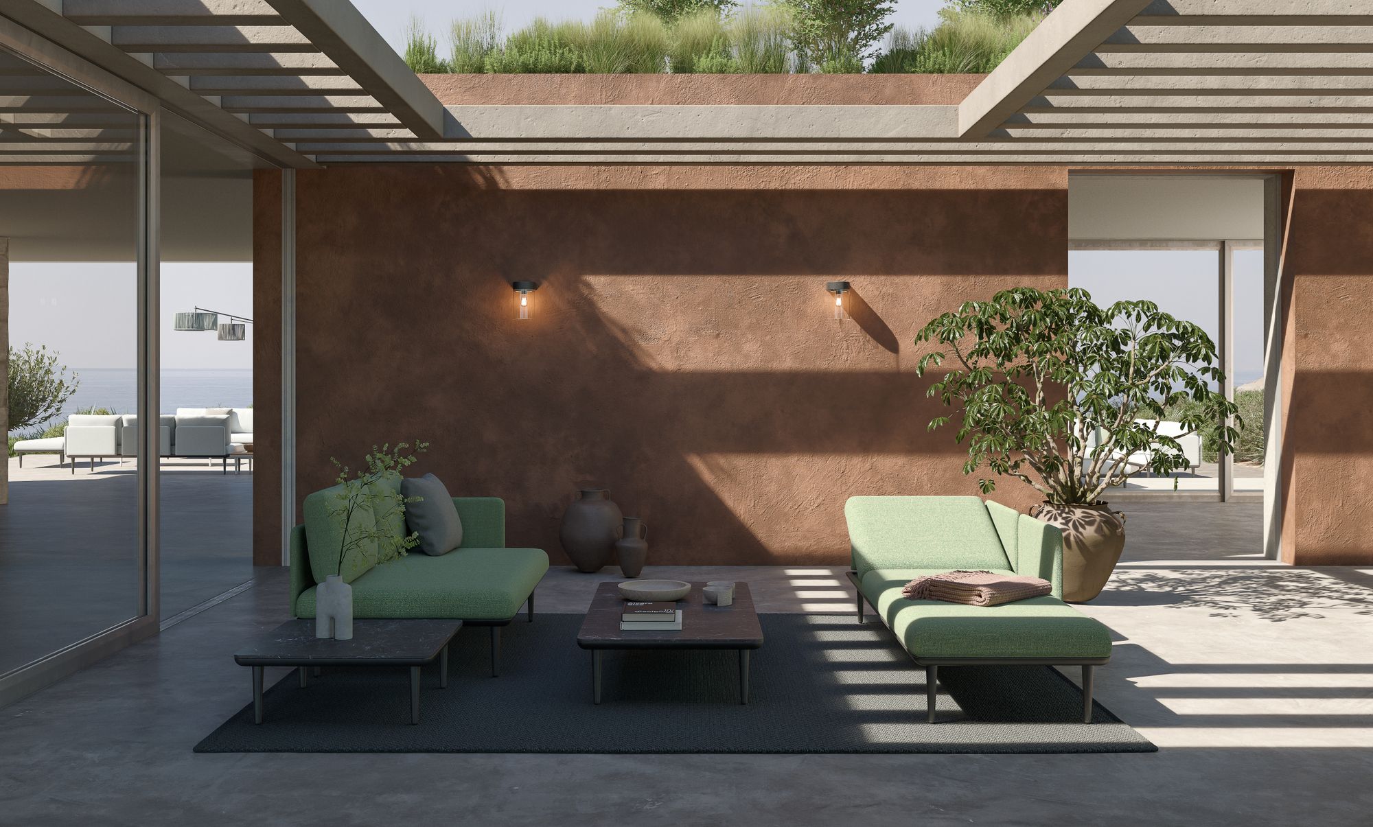 Керамический прямоугольный садовый журнальный столик Royal Botania Styletto Lounge ARCH-00123181 - Вид №2