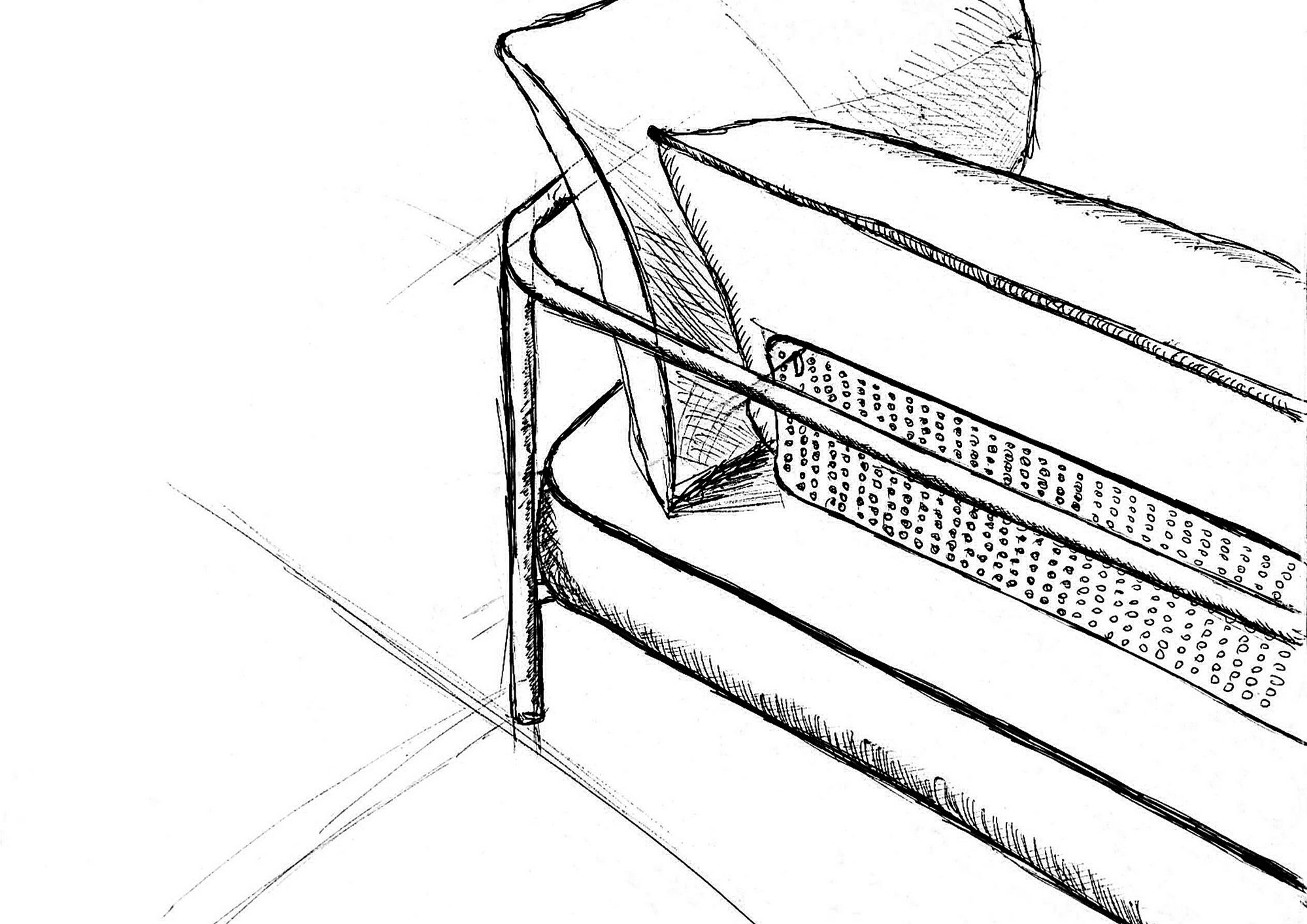 3-местный акриловый тканевый модульный садовый диван S-CAB лоскут ARCH-00020021 - Вид №11