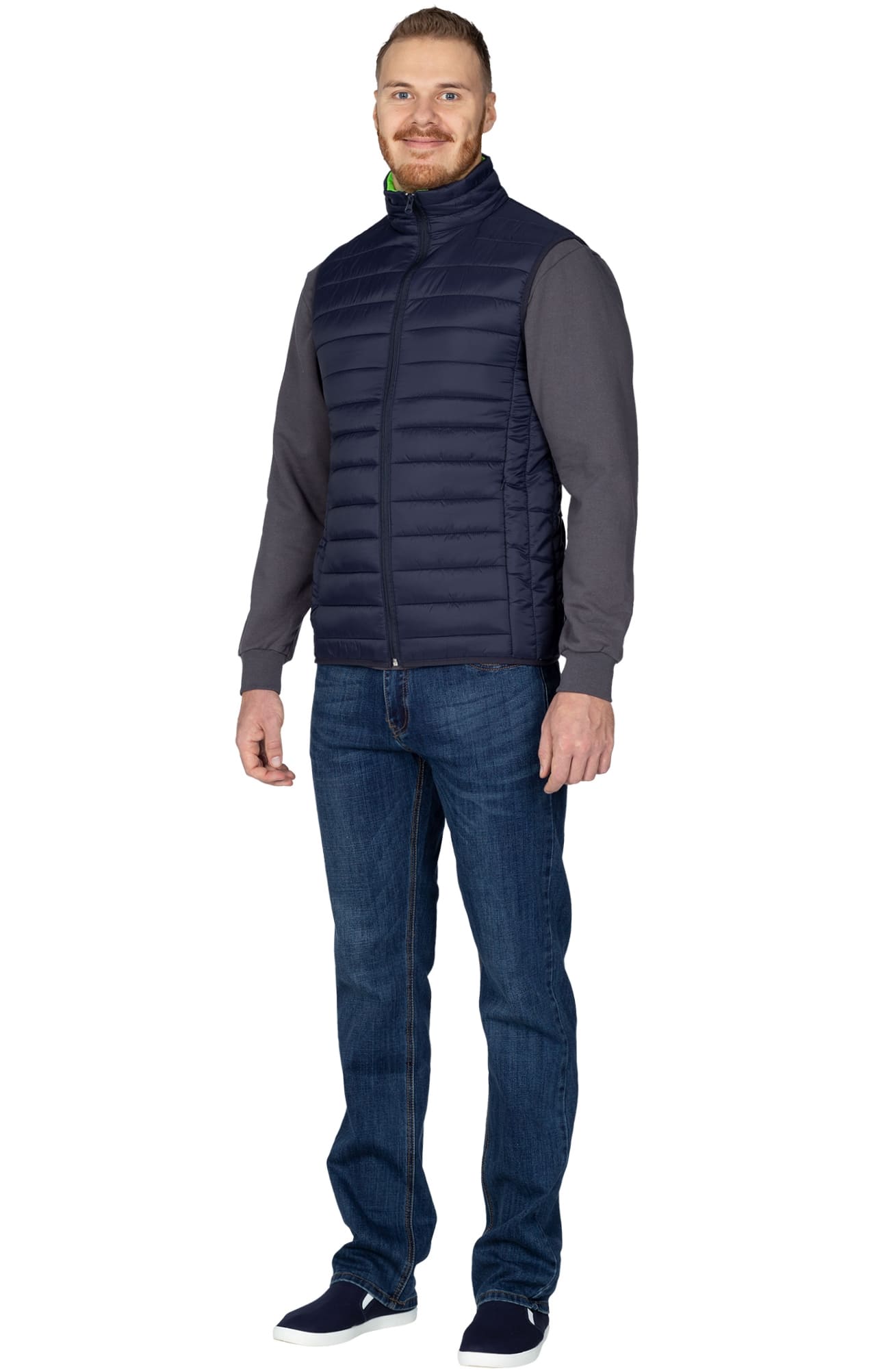 69663 Жилет стеганый  dark blue El-Risto  Демисезонная одежда размер S (88)  - Вид №1