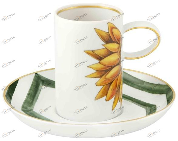 Vista Alegre Фарфоровая кофейная чашка с блюдцем Amazónia 21133059 Amazonia