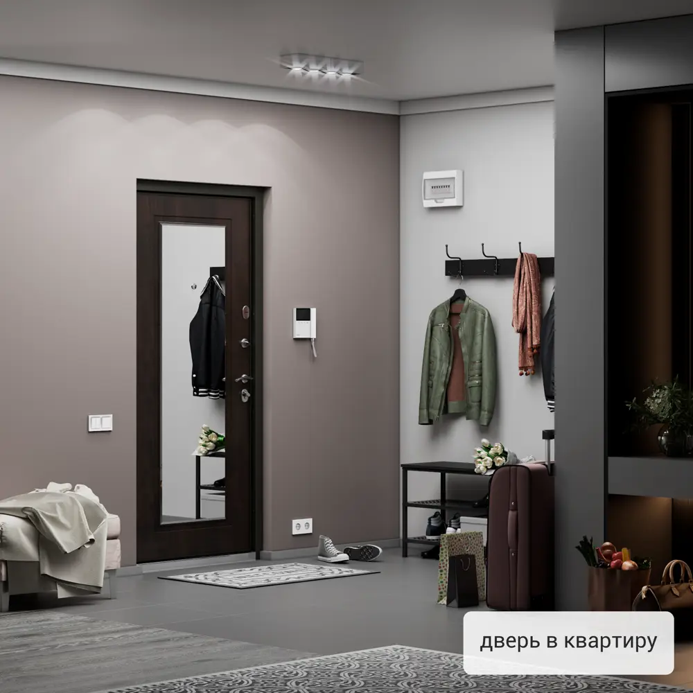 Дверь входная металлическая Грата 950 мм правая цвет скай мореный TOREX STLM-2144745 - Вид №15