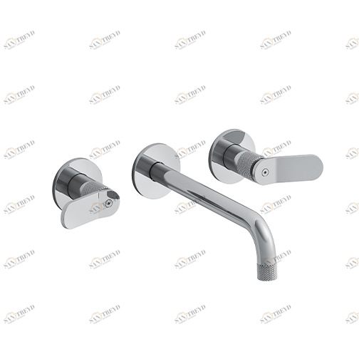 CRIES243 Смеситель для раковины LARGE, настенный, внешние части для CRICS233 (боковые органы управления) - CRICS234 (правая сторона) со сливом Up & Down 1 ”1/4 Cristina Rubinetterie 