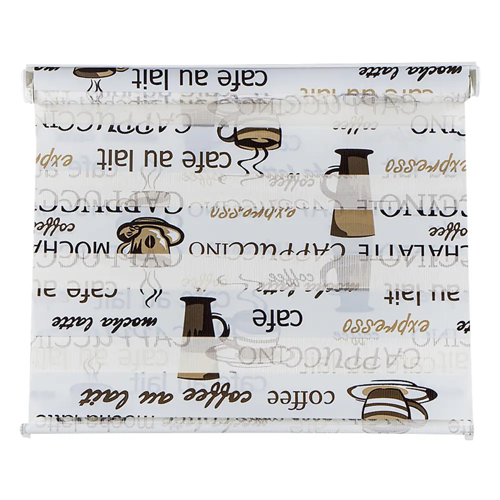 Штора рулонная День-ночь 68х160 см, цвет кофе 14696740 STLM-2112740 GARDENA 