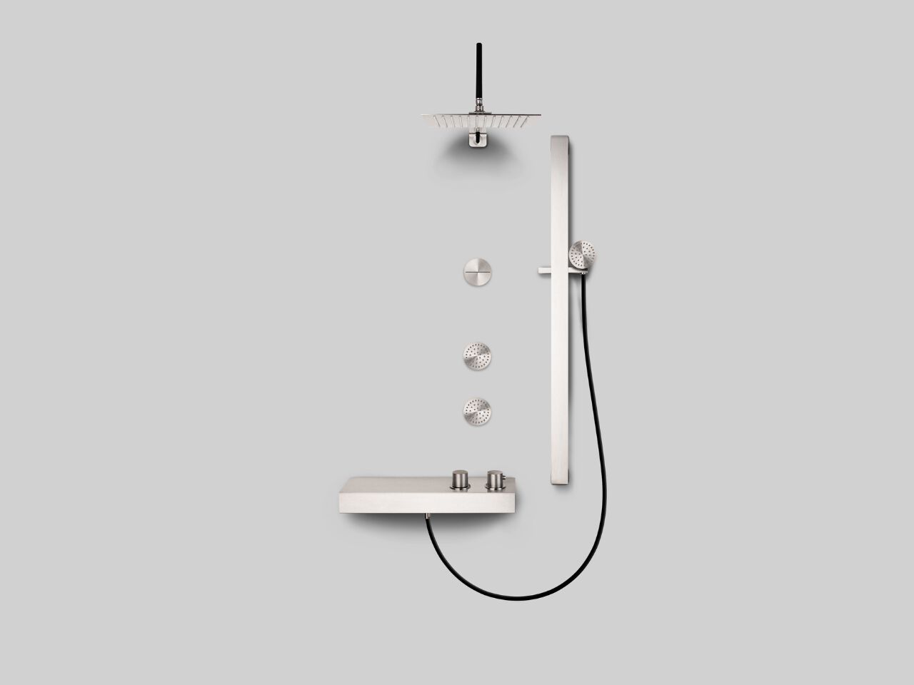 Стержень из нержавеющей стали с ручным душем Cropelli Alyssia ARCH-00082099 - Вид №15