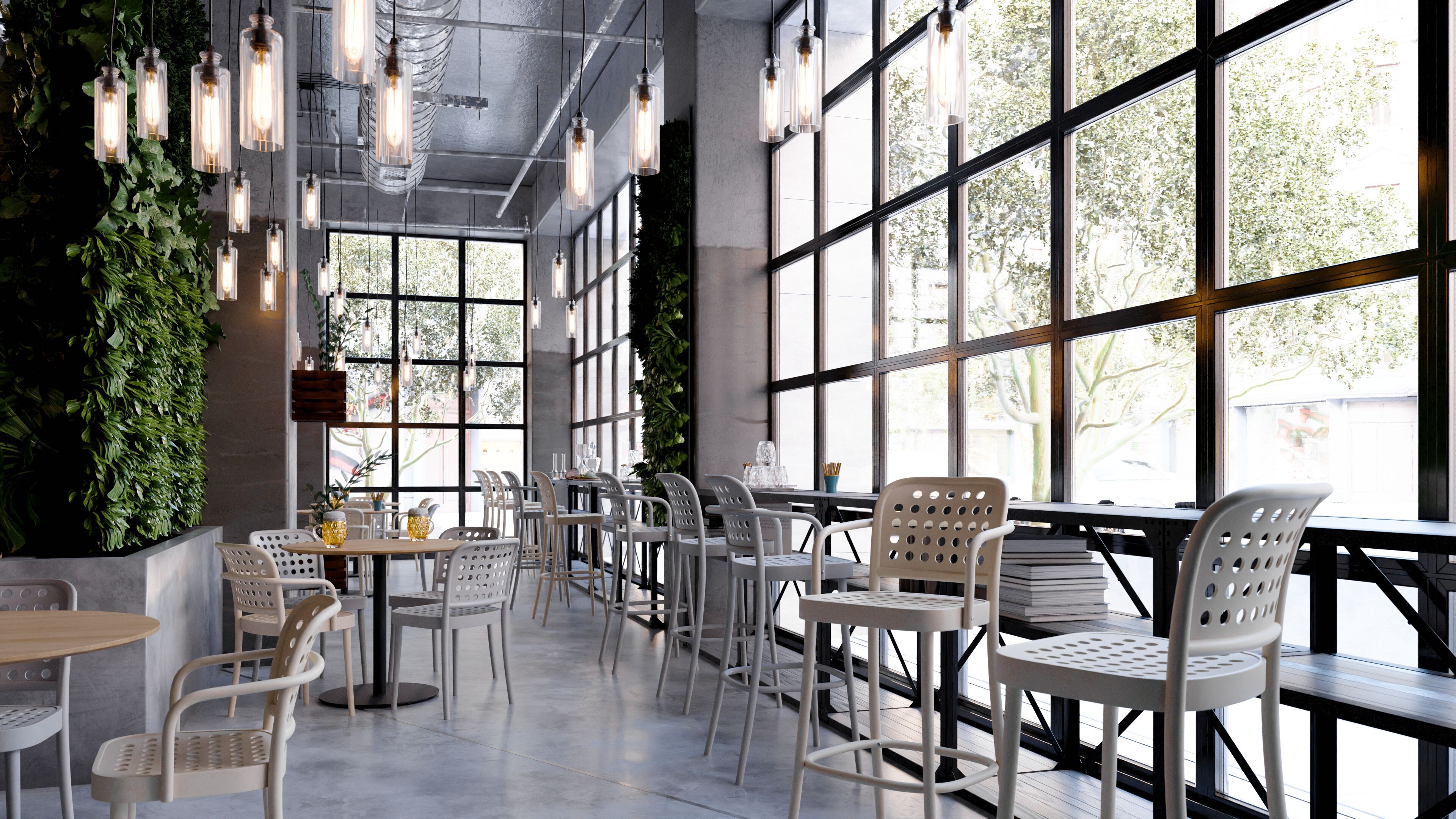 Высокий деревянный стул с подлокотниками TON 822 ARCH-00089141 - Вид №6