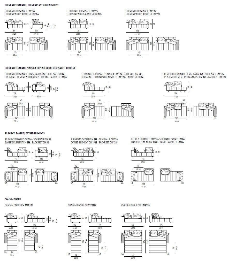 Ткань диван Minotti Freeman ARCH-00037099 - Вид №5