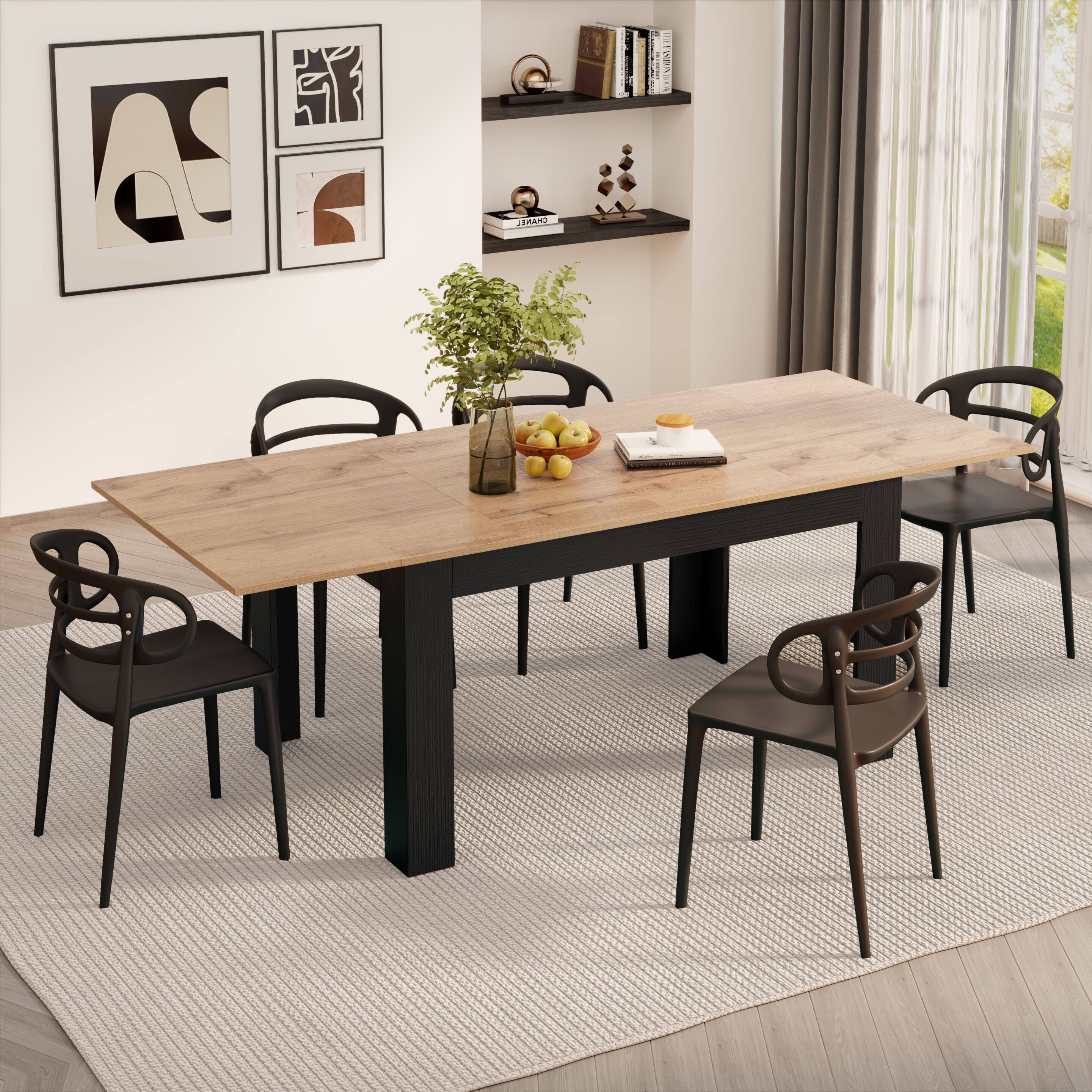 Прямоугольный выдвижной стол для кухни в меламине Mobili Fiver Easy ARCH-00064718 - Вид №53