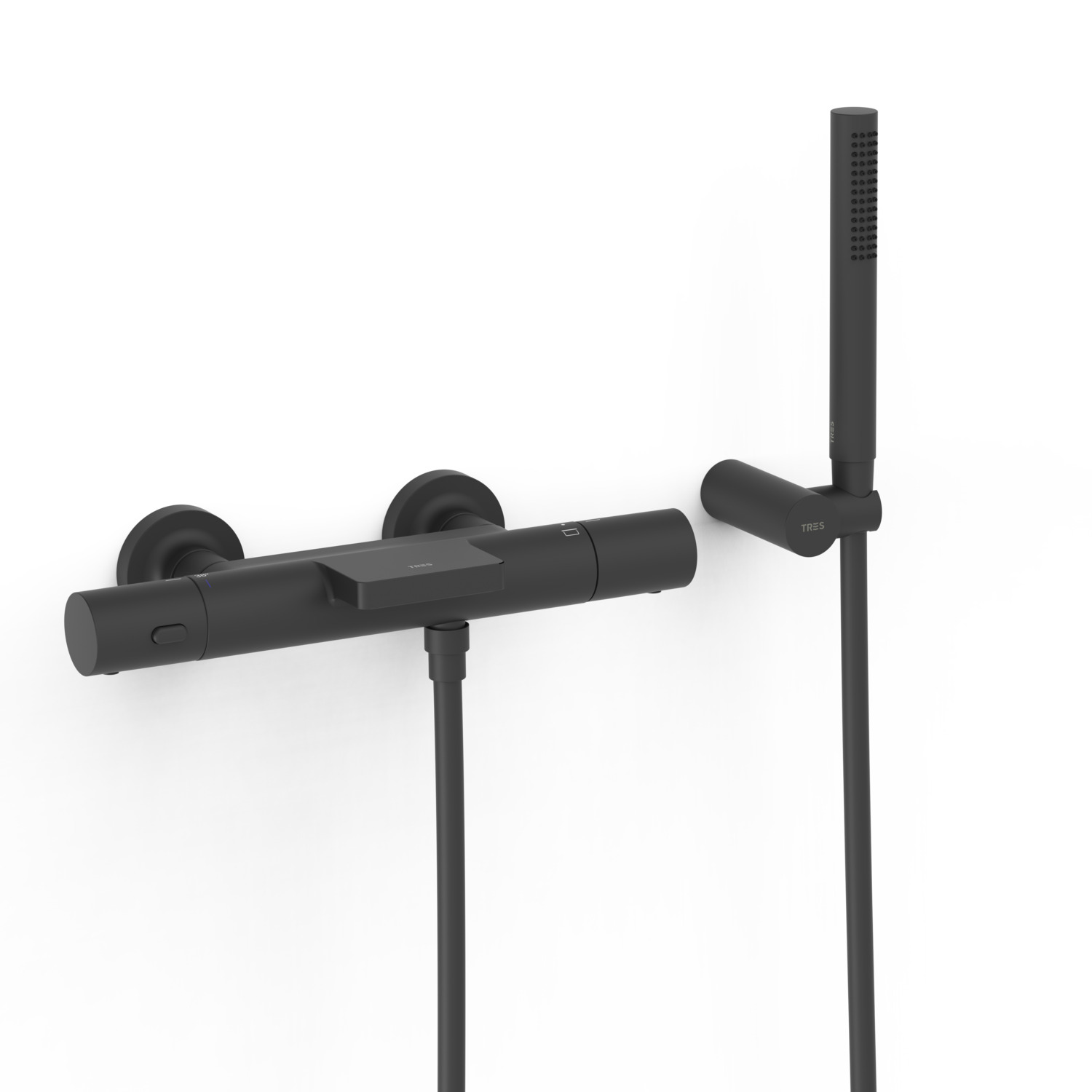 Настенный термостатический смеситель для ванны и душа-19017428NM TRES Thermostatic