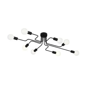 Люстра черная потолочная 8 ламп ST Luce Ano SL419.442.08 ST LUCE ДИЗАЙНЕРСКИЕ, ANO 00-3833807 Черный