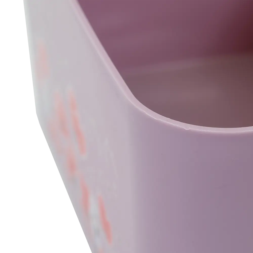 Корзина Mak 15.7x12.1x11.5 см пластик цвет сиреневый BEROSSI STLM-2195854 - Вид №3