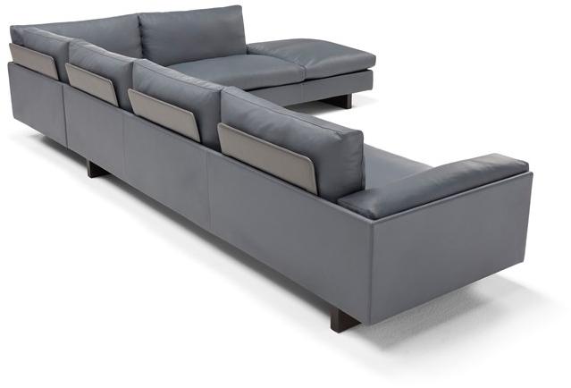 AMURA Угловой диван кожаный на 4 места Tau Am006.339+294 - Вид №1