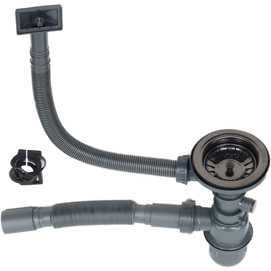 Мойка D7851HB-L MELANA ProfLine 3,0/220 ГРАФИТ врезная прямоугольная левая D7851HB-L D7851HB-L графит - Вид №1