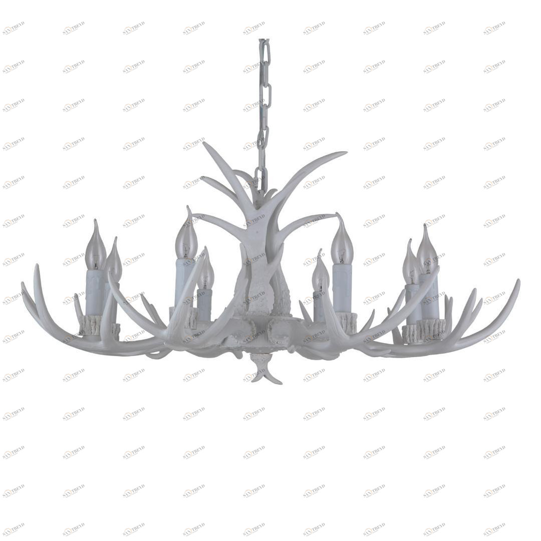 Подвесная люстра Omnilux Lousada OML-52303-08 белая OMNILUX ДИЗАЙНЕРСКИЕ, LOUSADA 280130 Белый 