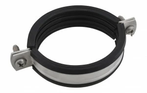 3127029 Крепление для труб  BIS Bifix® 1301 Хомуты с вкладышем epdm нерж. для труб из нержавеющей стали