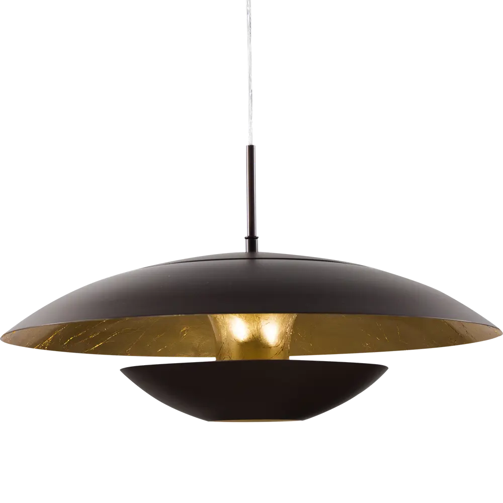 Подвесной светильник Eglo «Nuvano» 1xE27x60 Вт, цвет коричневый/золото 18559582 STLM-2124358  - Вид №1