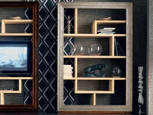 Cantiero Настенный стеллаж из серебра с подставкой под телевизор Étoile day Et1012b