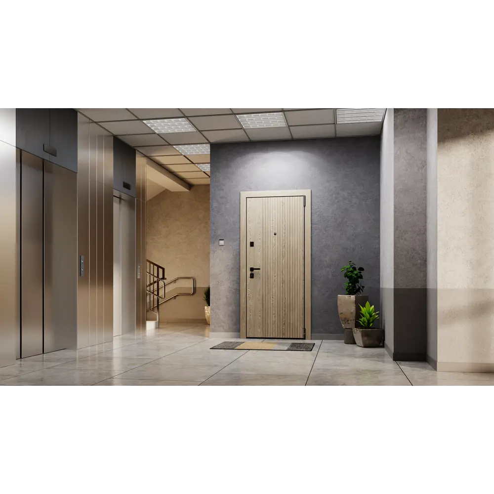 Дверь входная металлическая Клауд Форест 95x205 см правая бьянко TOREX STLM-2091042 - Вид №19