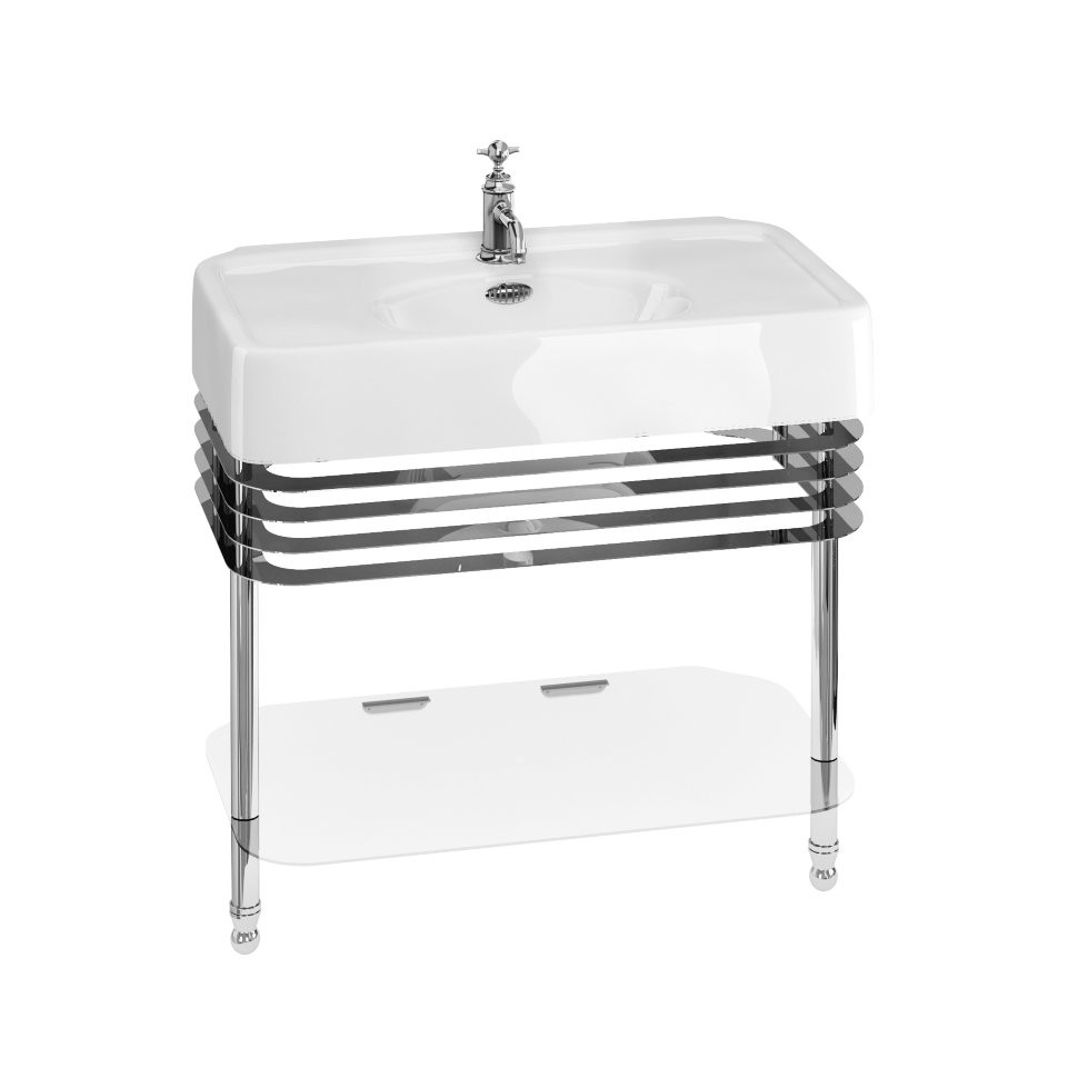 ARC900 1TH, A68 CHR, ARC23 CHR Напольная раковина стоящая овальная Burlington Arcade - Вид №1