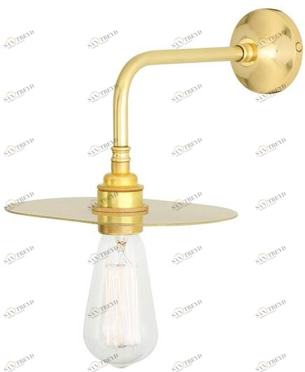 Mullan Lighting Бра с прямым светом ручной работы из латуни Kigoma Mlwl363 