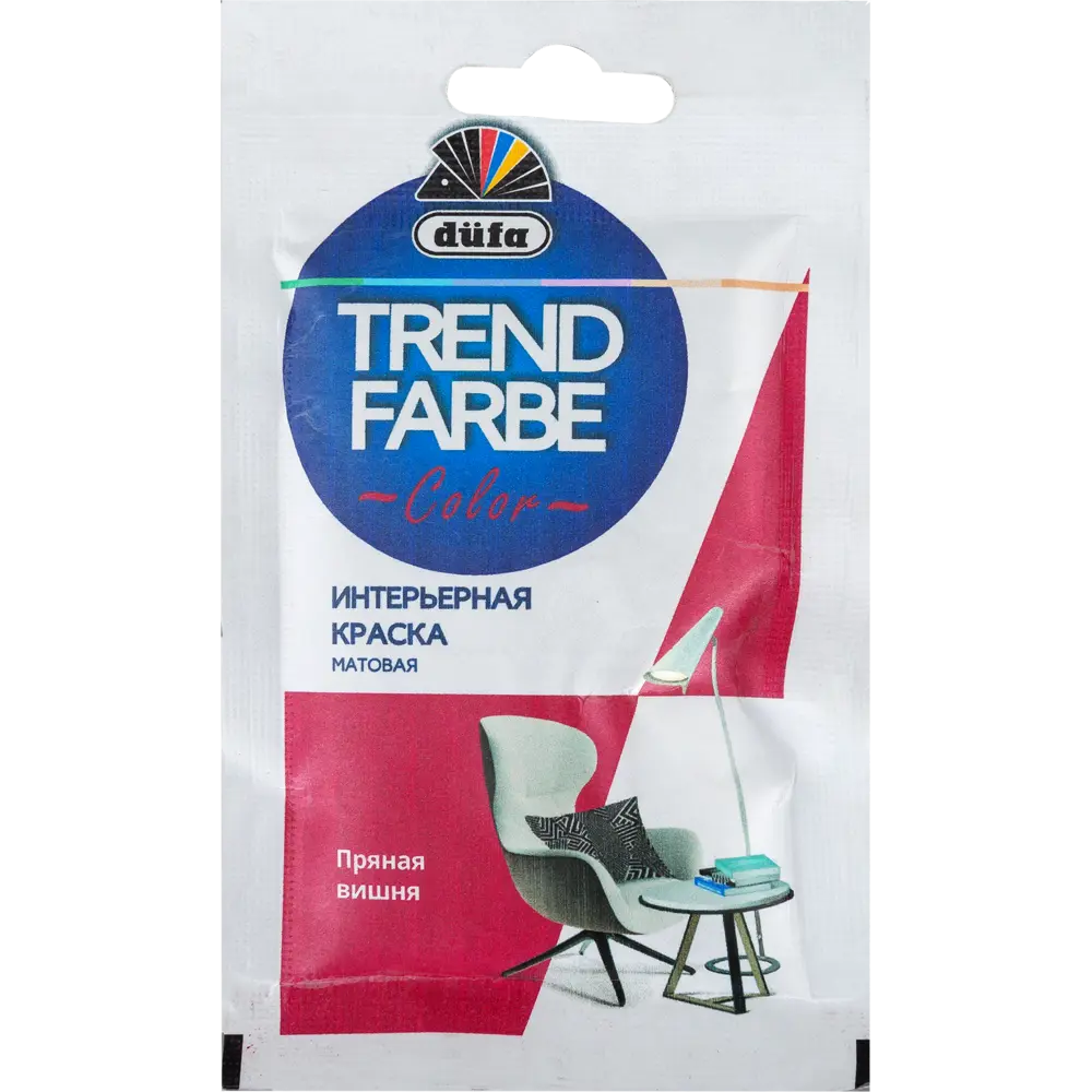 Краска для стен и потолков Trend Farbe цвет Пряная вишня 50 мл 81970802 STLM-2058855 Dufa 