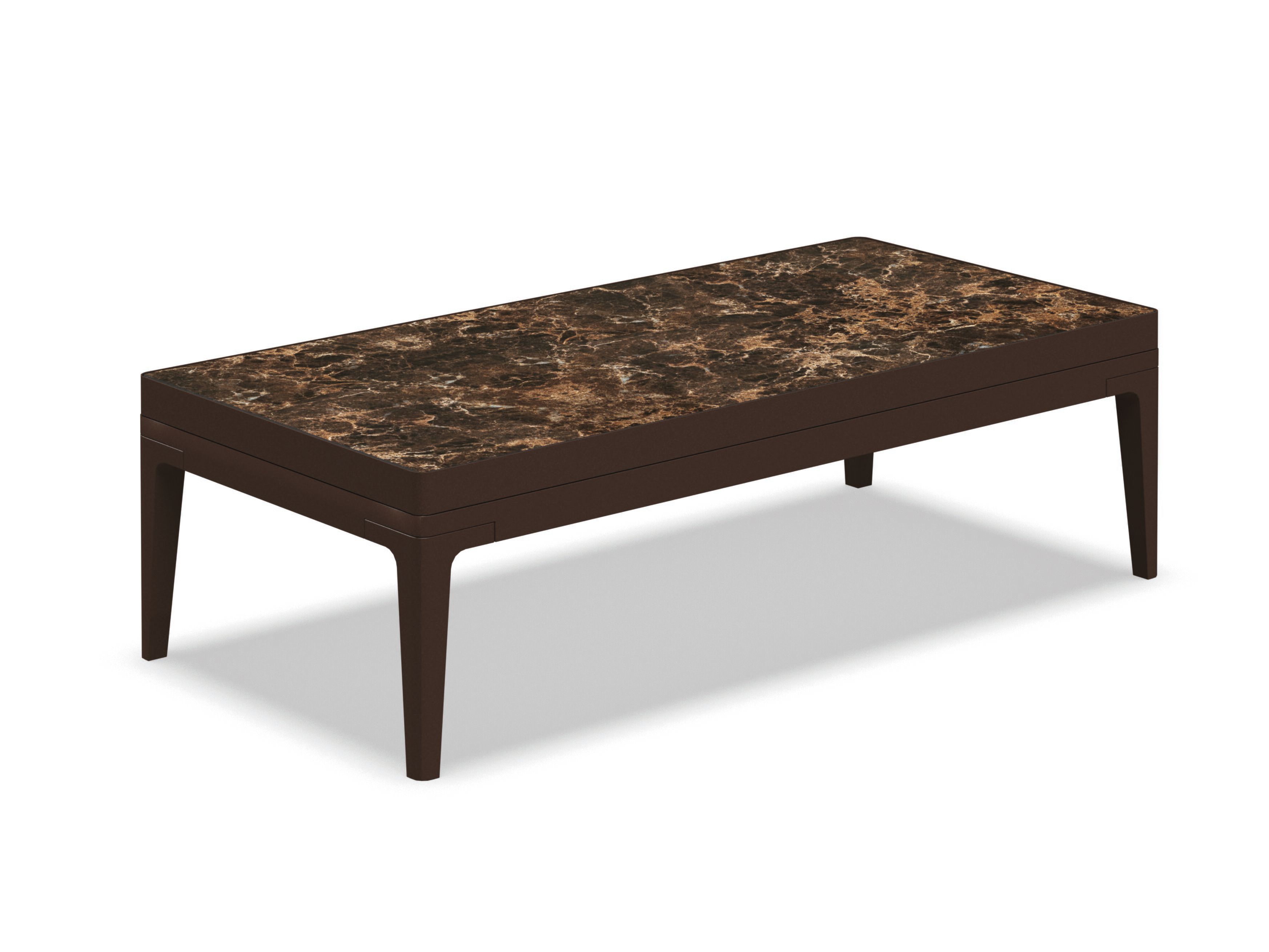 Керамический низкий прямоугольный садовый журнальный столик Gloster сетка ARCH-00138875 - Вид №2