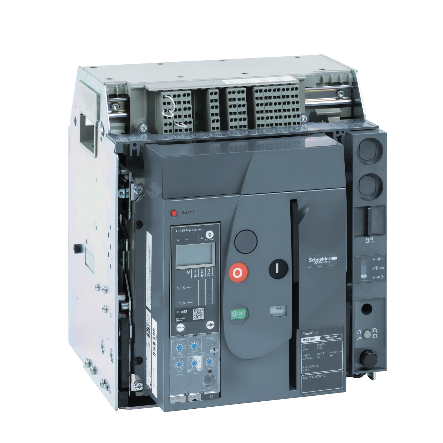 MVS16C3MW5L АВ MVS1 1600A 50KA 3P РУЧН. ВЫКАТ. ET6G Schneider Electric EasyPact 