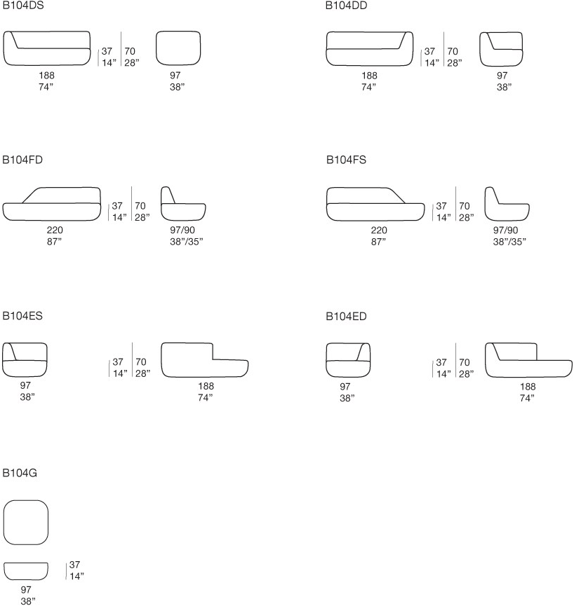 Paola Lenti Модульный тканевый диван sun-id-1406229 - Вид №2