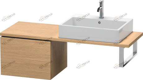 LC582205252 Шкафчик для компактной консоли L-Cube #LC5822 520 x 477 мм Европейский дуб, декор Duravit