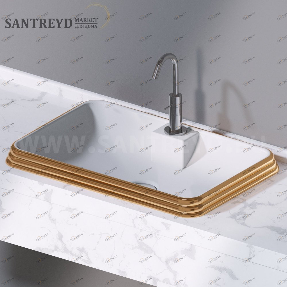 L612250 Накладная раковина под столешницу  прямоугольная A. e T. Italia GLASS AeT ITALIA