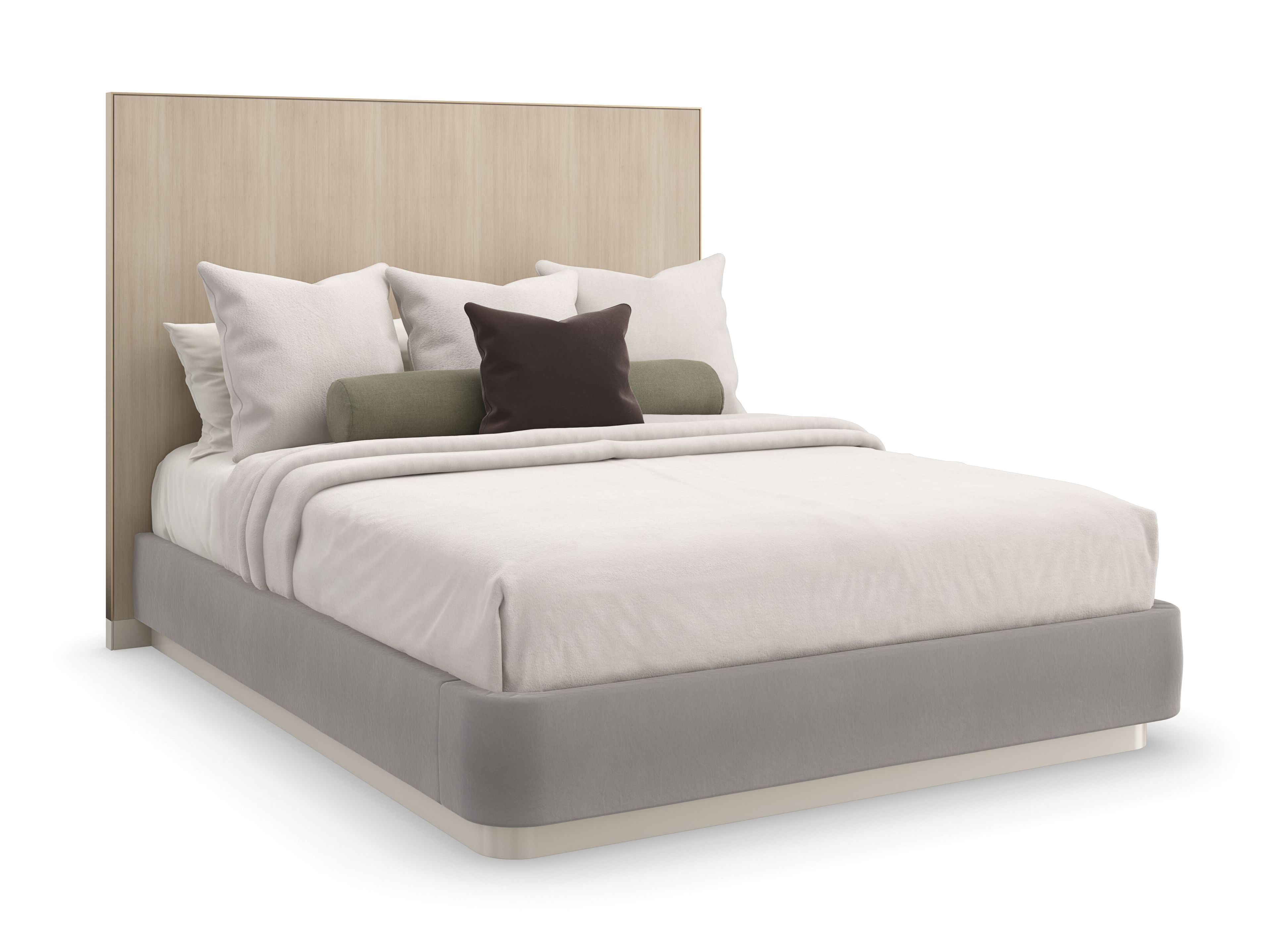 Двуспальная кровать из дерева и ткани Caracole DREAM CHASER ARCH-00150012