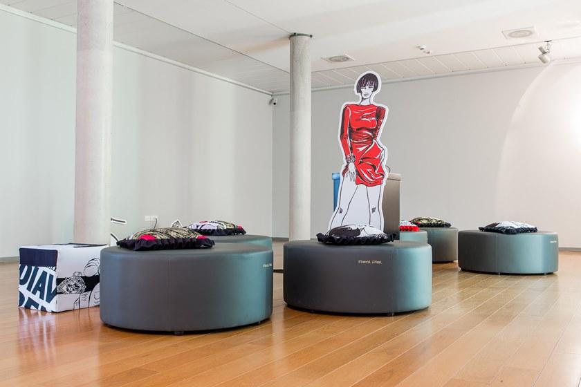 Real Piel Пуф из круглой ткани с обивкой sun-id-1447863 - Вид №9