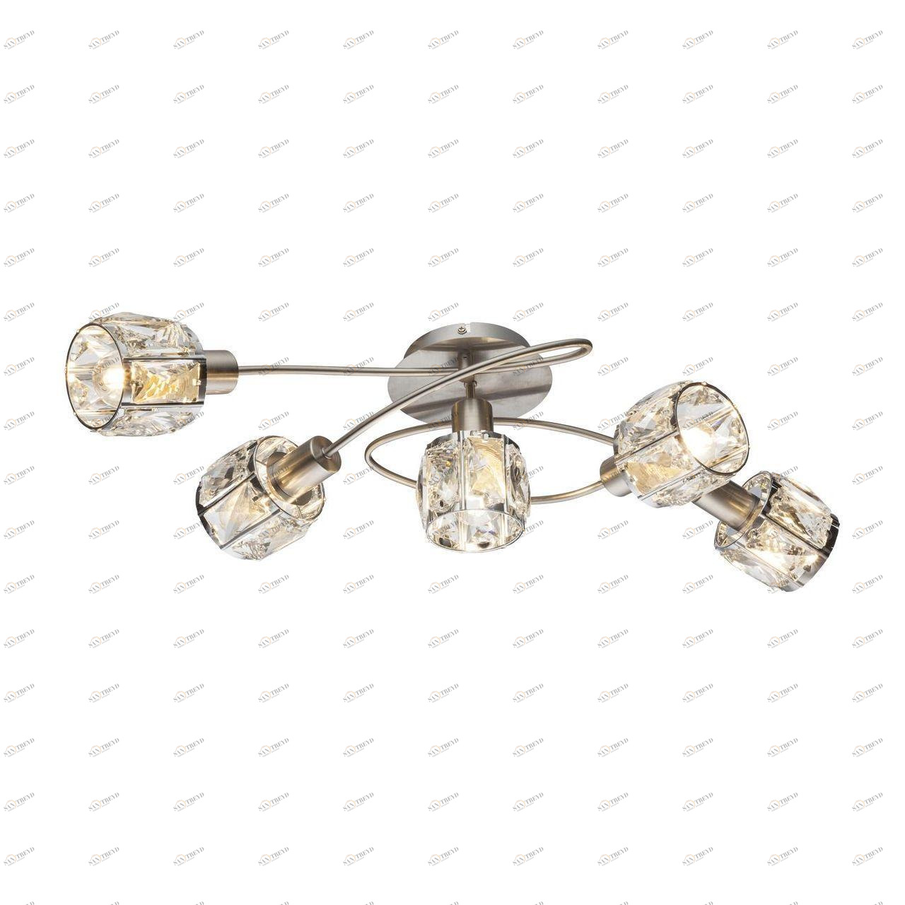 Потолочная люстра Globo Kris 54356-5 GLOBO KRIS 194036 Белый;серебро Ceramica Globo 