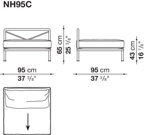 Садовый диван B&B Italia Outdoor Nooch ARCH-00068849 - Вид №5