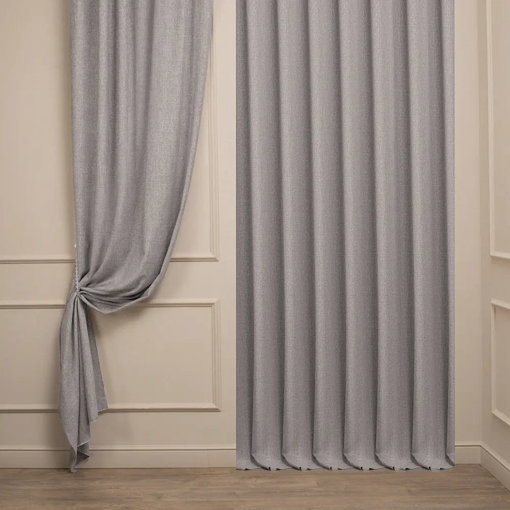 Ткань 1 п/м рогожка Savage 280 см 428 г/м² цвет серый TEX REPUBLIC STLM-2003381