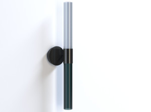 Светодиодный настенный светильник из латуни и цветного стекла