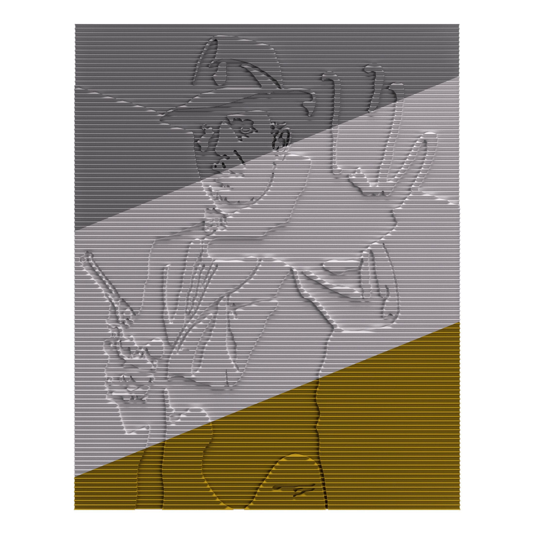 Трехмерная декоративная гипсовая панель WallDeco AL CAPONE ARCH-00016118 - Вид №2