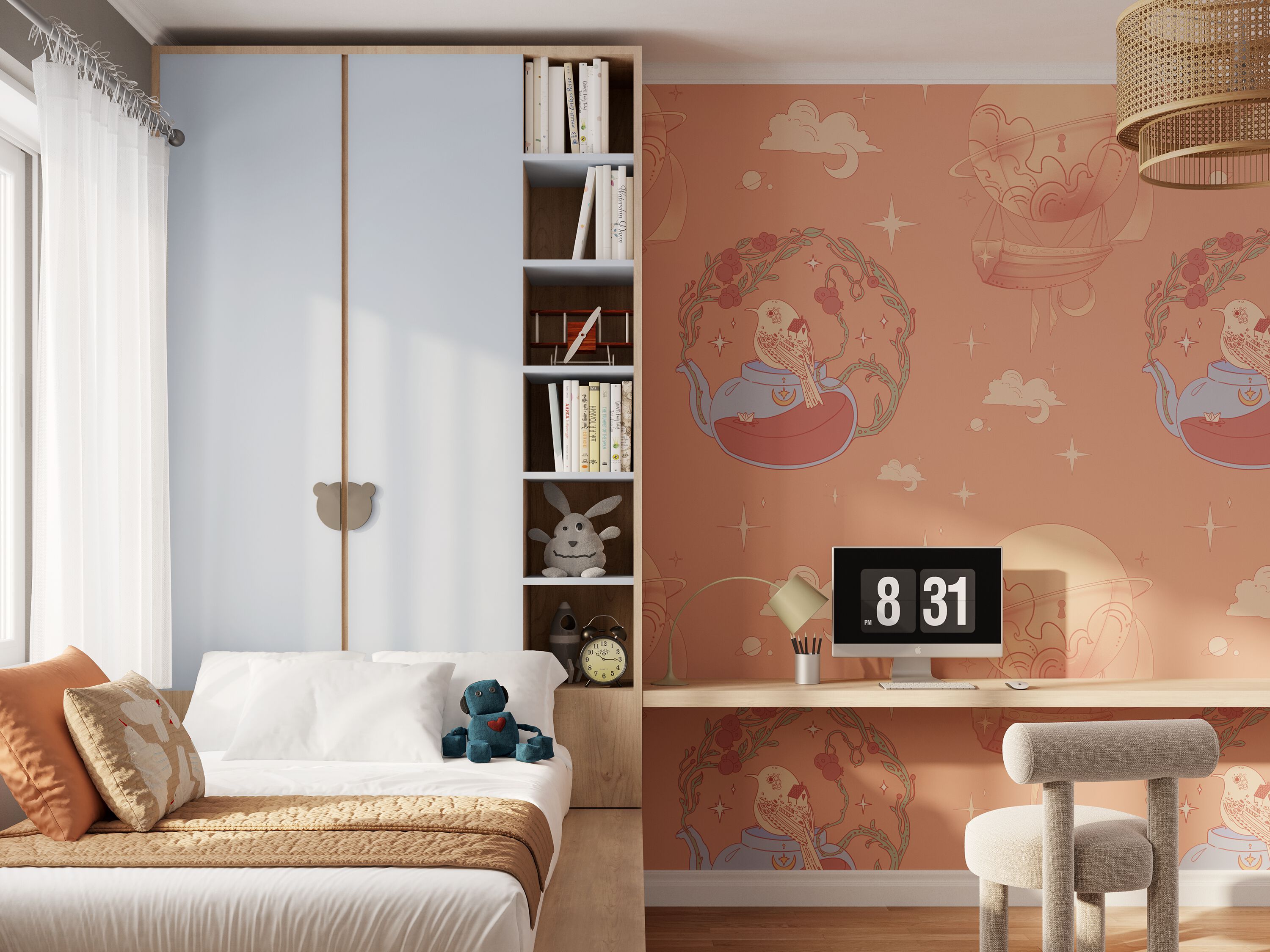 Обои с рисунком для детей Inkiostro Bianco Inkids ARCH-00022940